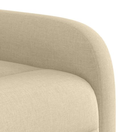 Massagestoel verstelbaar stof crèmekleurig 9