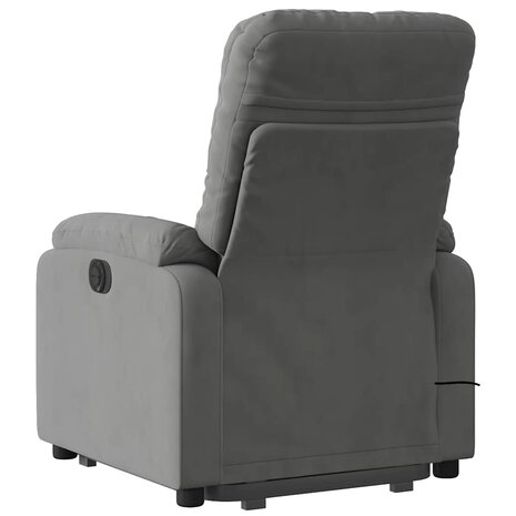 Sta-op-massagestoel verstelbaar microvezelstof donkergrijs 5