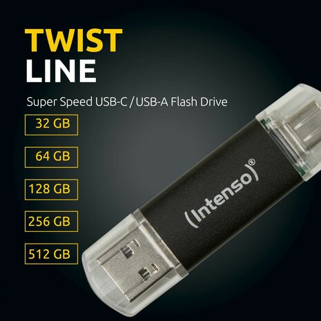 USB stick INTENSO 3539492 Antraciet 256 GB (2 Stuks) 6