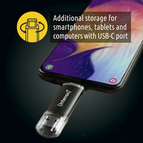 USB stick INTENSO 3539492 Antraciet 256 GB (2 Stuks) 7