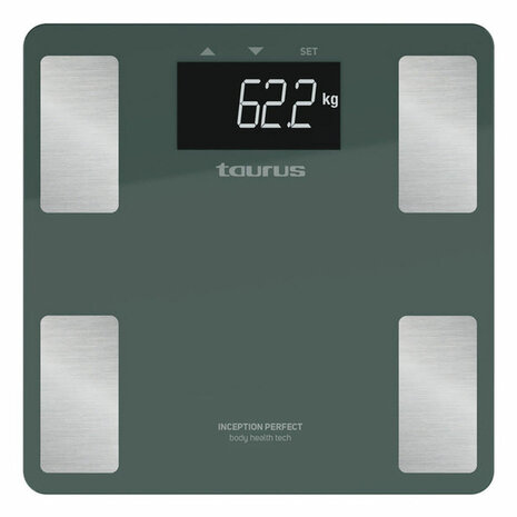 Digitale Personenweegschaal Taurus INCEPTION PERFE Blauw Groen Gehard glas 180 kg 1