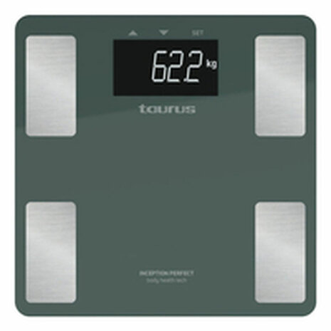 Digitale Personenweegschaal Taurus INCEPTION PERFE Blauw Groen Gehard glas 180 kg 2