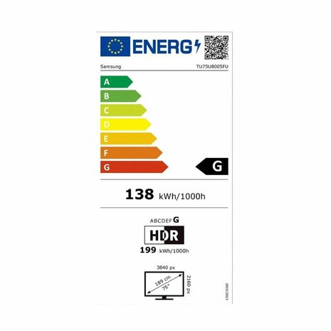 Smart TV Samsung TU75U8005FUX 75 75" 4K Ultra HD LED HDR QLED 5