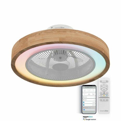 Plafondventilator Universal Blue 2001-UVT1343 Wit Hout 70 W 1