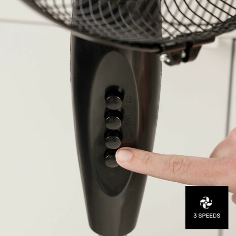 Staande ventilator Taurus GRECO 16CR ELEG Zwart 50 W 4