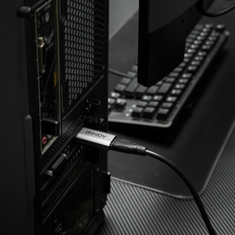 Adapter DisplayPort naar HDMI LINDY 8K60 ACTIVE Grijs 4