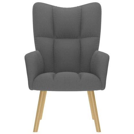 Relaxstoel stof donkergrijs 3