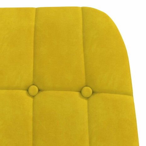 Relaxstoel fluweel geel 6
