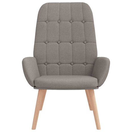 Relaxstoel stof taupe 3