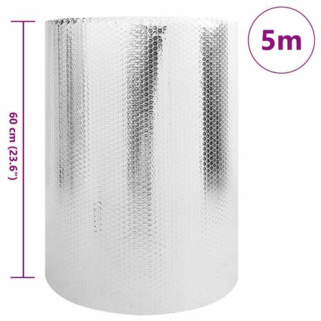 Radiatorfolie Zilver 0.6 x 5 m Aluminium 6