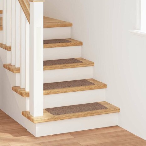 Antislip Trapmatten 15 pcs Bruin 60 x 25 cm PP 1
