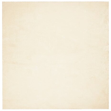 Vloerkleed HUARTE laagpolig zacht wasbaar 120x120 cm crème 2
