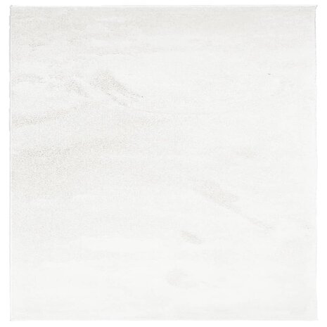 Vloerkleed OVIEDO laagpolig 120x120 cm crèmekleurig 2