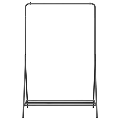 Kledingrek met plank met opslag Zwart 100 x 56 x 154 cm Staal 5