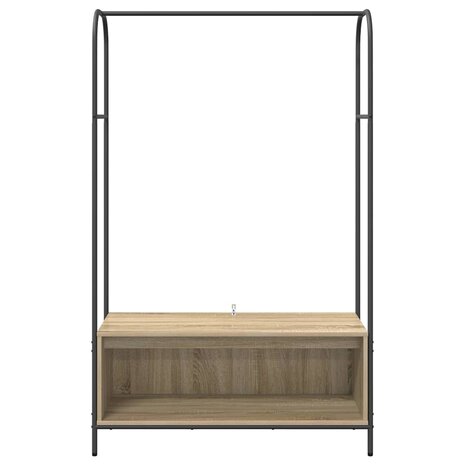 Kledingrek met opslag Bruin 100 x 44 x 160 cm Bewerkt hout 5