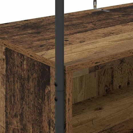Kledingrek met opslag Bruin 100 x 44 x 160 cm Bewerkt hout 8