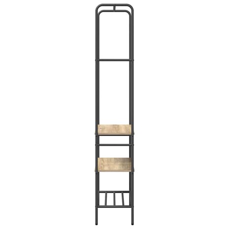Kledingrek met planken met plank Sonoma eiken 60 x 30 x 171 cm 6
