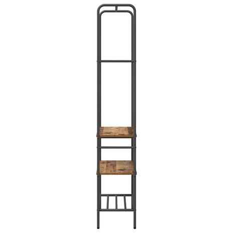 Kledingrek met planken Oud hout 60 x 30 x 171 cm Bewerkt hout 6