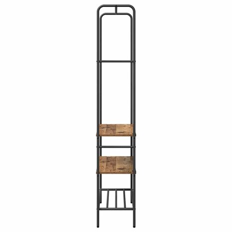 Kledingrek met planken Oud hout 77 x 30 x 171 cm Bewerkt hout 6