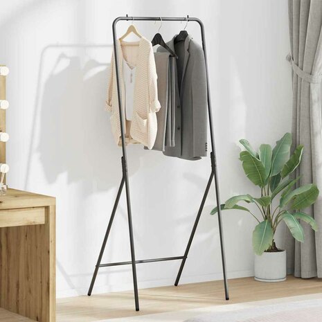 Kledingrek Zwart 60 x 53 x 155 cm Staal 1