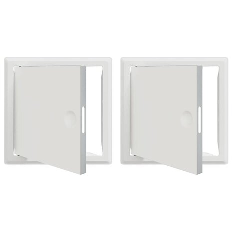Toegangs paneel 2 pcs Wit 20 x 20 cm Staal 2