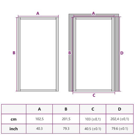 Binnendeur 102x201,5 cm gehard glas en aluminium smal zwart 9