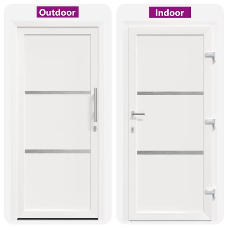 Voordeur Wit PVC 8