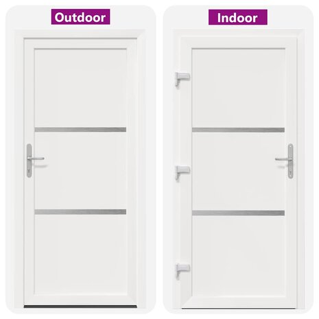 Voordeur Wit PVC 8