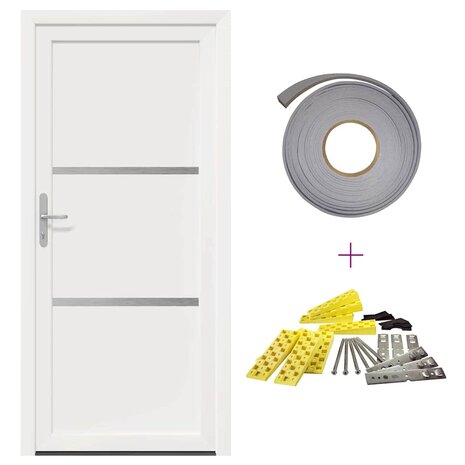 Voordeur Wit PVC 2