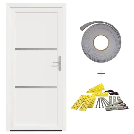 Voordeur Wit PVC 2
