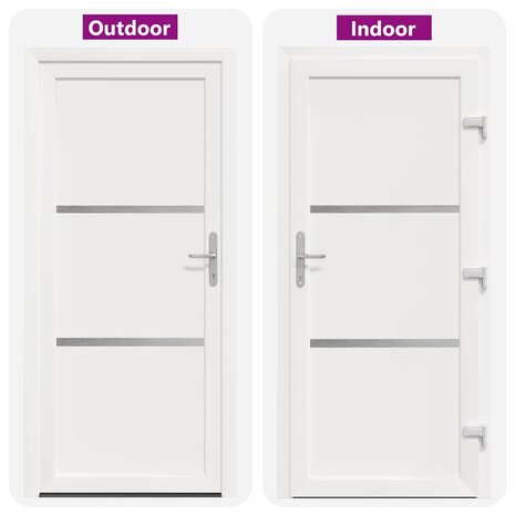 Voordeur Wit PVC 8