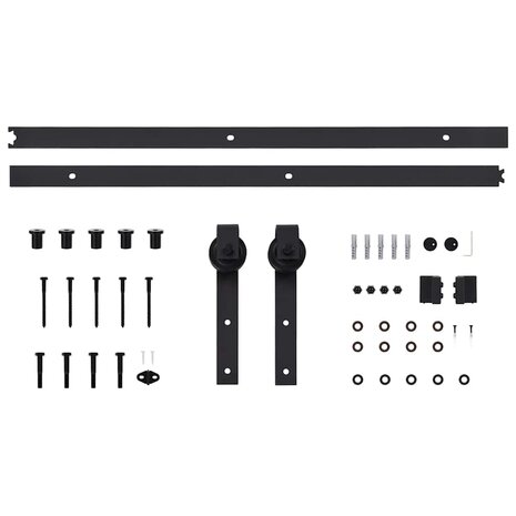 Schuifdeur Bruin 100 x 208 cm Massief grenenhout 9