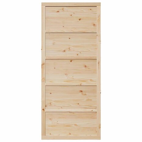 Schuifdeur Naturel 80 x 208 cm Massief grenenhout 4