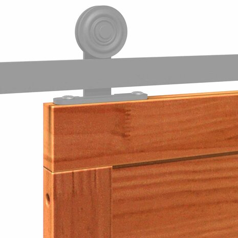 Schuifdeur Wasbruin 80 x 208 cm Massief grenenhout 8