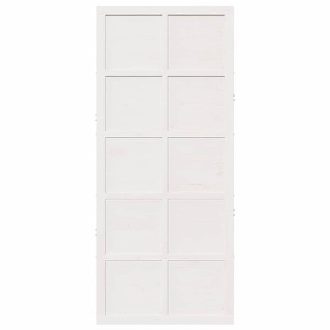 Schuifdeur Wit 80 x 210 cm Massief grenenhout 4