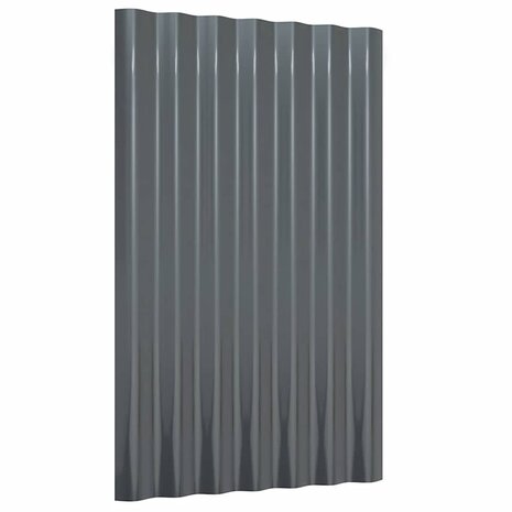 Dakpanelen 12 st 60x36 cm gegalvaniseerd staal antracietkleurig 3