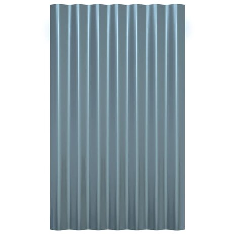 Dakpanelen 36 st 60x36 cm gegalvaniseerd staal grijs 4