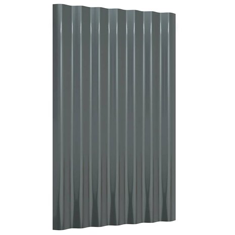 Dakpanelen 36 st 60x36 cm gegalvaniseerd staal antracietkleurig 3