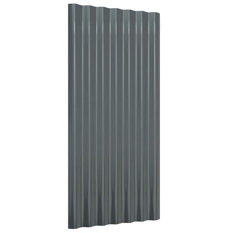 Dakpanelen 36 st 80x36 cm gegalvaniseerd staal antracietkleurig 3