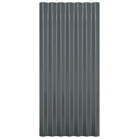Dakpanelen 36 st 80x36 cm gegalvaniseerd staal antracietkleurig 4