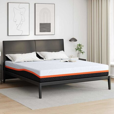Matras Wit en Grijs 200 x 200 cm Traagschuim 1