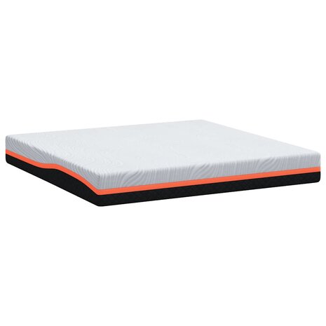 Matras Wit en Grijs 200 x 200 cm Traagschuim 6