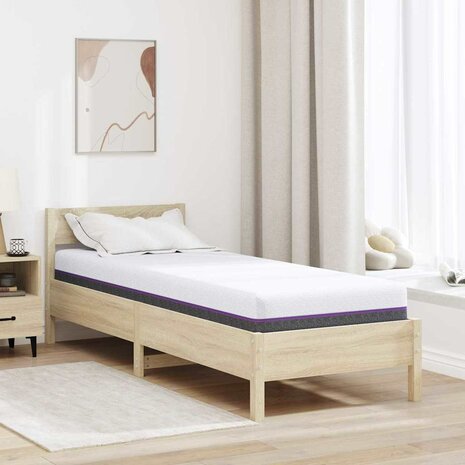 Matras Wit en Grijs 70 x 200 cm Traagschuim 1