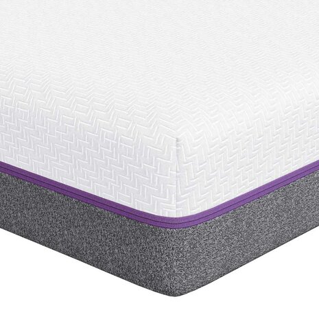 Matras Wit en Grijs 90 x 200 cm Traagschuim 2