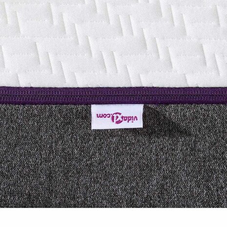 Matras Wit en Grijs 100 x 200 cm Traagschuim 8