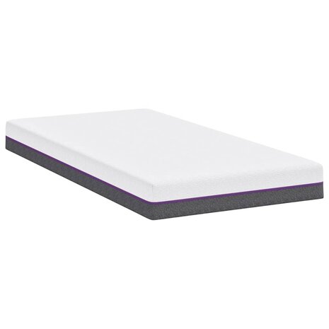 Matras Wit en Grijs 120 x 200 cm Traagschuim 5