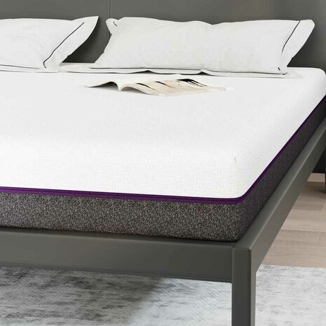 Matras Wit en Grijs 180 x 200 cm Traagschuim 8