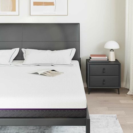 Matras Wit en Grijs 200 x 200 cm Traagschuim 3