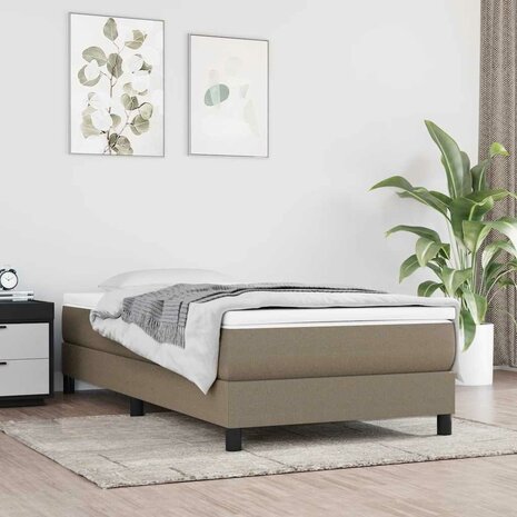 Pocketveringmatras voor kinderen 80x160 cm stof taupe 1