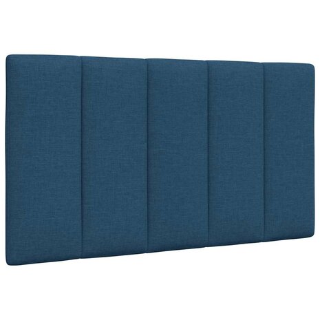 Hoofdbordkussen "Hanko" 90 cm stof blauw 1